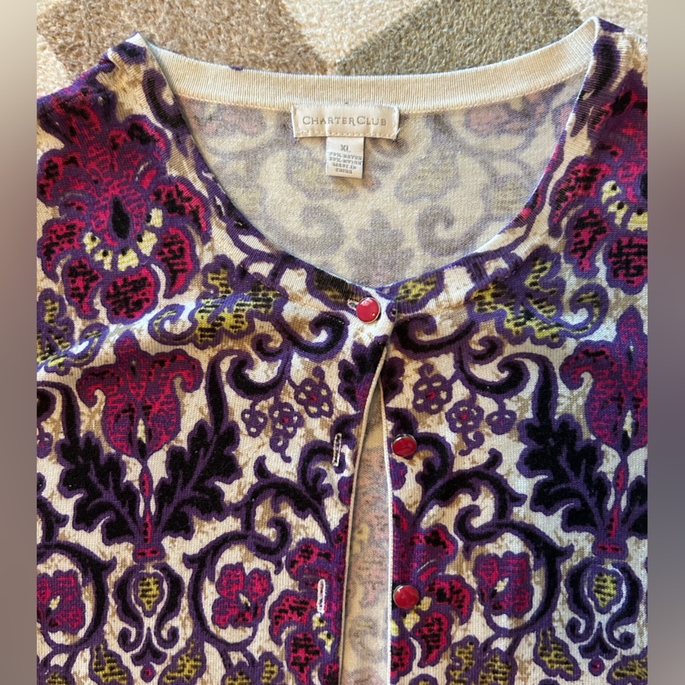 Floral Patterned Cardigan - Picture 2 of 4
